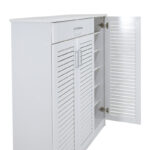 Shoe cabinet Sante 30 pairs white 120x37x123cm - Image 6