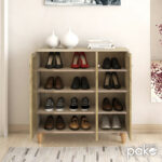 Shoe cabinet SANTΟ 16 pairs sonoma 89.5x34.5x91.5 - Image 3