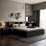 Double bed Olympus in wenge colour 160x200 - Слика 2
