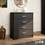 Chest of 4 drawers Olympus  in wenge colour 80x40x95 - Слика 2