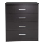 Chest of 4 drawers Olympus  in wenge colour 80x40x95 - Слика 4