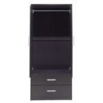 Wardrobe Olympus with 2 doors and drawers in wenge colour 81x57x183 - Слика 4