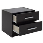 Nightstand Olympus with 2 drawers in wenge colour 47,5x40,5x40,5 - Image 4