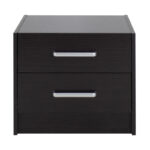 Nightstand Olympus with 2 drawers in wenge colour 47,5x40,5x40,5 - Image 5