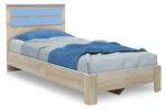 Bed Looney in castillo-blue color 100x200cm