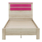 Bed Looney in castillo-pink color 100x200cm - Слика 4