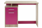 Office table Looney with drawers  in castillo-pink colour 100x55x75cm - Слика 4
