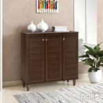 Shoe cabinet SANTΟ 16 pairs walnut 89.5x34.5x91.5cm - Слика 2