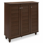Shoe cabinet SANTΟ 16 pairs walnut 89.5x34.5x91.5cm