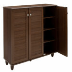 Shoe cabinet SANTΟ 16 pairs walnut 89.5x34.5x91.5cm - Слика 4