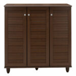 Shoe cabinet SANTΟ 16 pairs walnut 89.5x34.5x91.5cm - Слика 5
