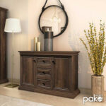 Buffet Mozart in walnut color 121x40x76,5cm - Image 2