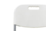 Commericial folding camping chair Edison with metal and reinforced frame colour white - Image 6
