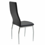 Dining set 5pcs Jacob-Jella with glass-chair black pu 120x75x75.5cm - Слика 5