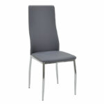 Dining set 5pcs Jacob-Jella with glass-chair grey pu 120x75x75.5cm - Слика 4