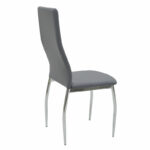Dining set 5pcs Jacob-Jella with glass-chair grey pu 120x75x75.5cm - Слика 5