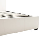 Double bed Norse PU with storage space in white matte 160x200cm - Слика 6