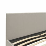 Double bed Norse with storage in ivory fabric 160x200cm - Слика 4