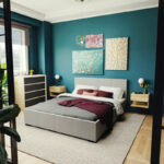 Double bed Norse with storage in grey fabric 160x200cm - Слика 2