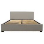 Double bed Norse with storage in grey fabric 160x200cm - Слика 4