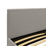 Double bed Norse with storage in grey fabric 160x200cm - Слика 6