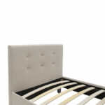 Βed Mago in ivory fabric 100x200cm - Image 5