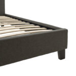 Double bed Mago in dark grey fabric 150x200cm - Слика 5