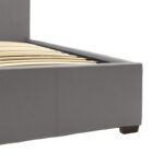 Double bed Norse PU with storage space in grey matte 160x200cm - Слика 5