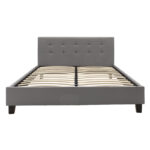 Double bed Mago pu in gray matte 150x200cm - Image 2