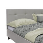 Double bed Mago pu in gray matte 150x200cm - Image 3