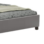 Double bed Mago pu in gray matte 150x200cm - Image 4