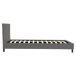 Single bed Nevil pu grey matte 100x200cm - Слика 3
