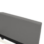 Single bed Nevil pu grey matte 100x200cm - Слика 4