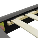 Single bed Nevil pu grey matte 100x200cm - Слика 6