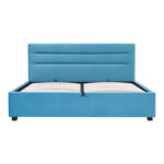 Double bed Molito velvet in petrol color with storage160x200cm - Слика 3