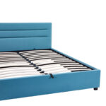 Double bed Molito velvet in petrol color with storage160x200cm - Слика 6