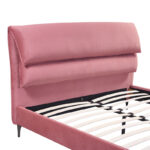 Double bed Aryna velvet in rotten apple color 160x200cm - Image 5