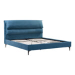 Double bed Aryna fabric in petrol color 160x200cm - Слика 4