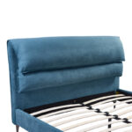 Double bed Aryna fabric in petrol color 160x200cm - Слика 5