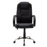 Manager office chair Cara with pu black colour - Слика 4