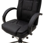 Manager office chair Cara with pu black colour - Слика 6