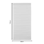 Perforated chaise longue cloth Retto professional off-white color for professional use 44x1x114cm - Image 2