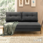 Armchair - bed Fancy with fabric in dark grey colour 150x92x77cm - Слика 2