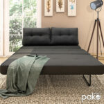 Armchair - bed Fancy with fabric in dark grey colour 150x92x77cm - Слика 3