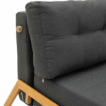 Armchair - bed Fancy with fabric in dark grey colour 150x92x77cm - Слика 6