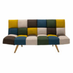 Sofa-bed 3-seater Freddo II with colorful fabric 182x81x84cm - Слика 4