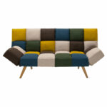 Sofa-bed 3-seater Freddo II with colorful fabric 182x81x84cm - Слика 5