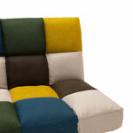 Sofa-bed 3-seater Freddo II with colorful fabric 182x81x84cm - Слика 6