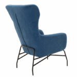 Armchair Rimbo fabric in blue color 66x81x102cm - Image 2