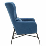 Armchair Rimbo fabric in blue color 66x81x102cm - Image 3